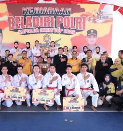 Kejuaraan Beladiri Polri Piala Kapolda Jatim 2026 Berakhir, Polres Kediri Sapu Bersih Gelar Putra dan Putri